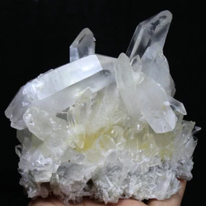 Espécimen mineral de punto de cristal de cuarzo transparente blanco natural de 1,4 lb - Imagen 1 de 10