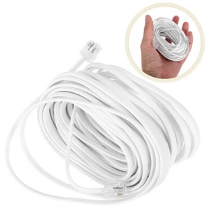 Cordons de ligne téléphonique pour téléphones fixes rallonge connecteur prise câble - Photo 1/12