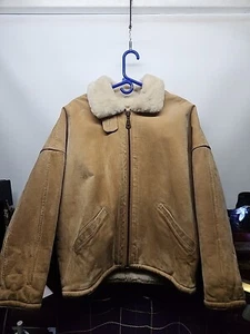 Cappotto pelle vintage foderato pelliccia donna pesante full zip Jones New York - Foto 1 di 9