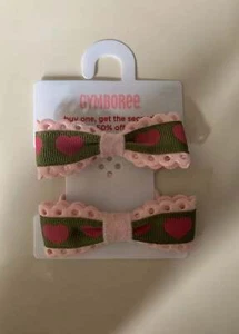 Gymboree Girls Gingerbread Girl Bow Hair Tie Band New with Tags Hair Accessory - Picture 1 of 3