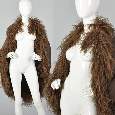 1970s Pierre Cardin Silk Chiffon Cape Feather Trim Couture Evening Formal 70s - Image 1 of 4