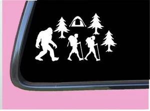 Bigfoot hiking TP 760 8 inch decal sticker sasquatch squatch hiker - Picture 1 of 1