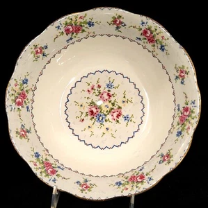 ROYAL ALBERT PETIT POINT ROUND VEGETABLE BOWL 9 1/2" ENGLAND - Picture 1 of 4