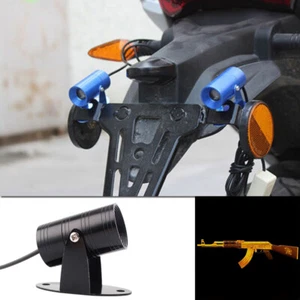 1x HD AK-47 Logo Motorcycle Laser Shadow Projection LED Tail Light Brake Light - Picture 1 of 5