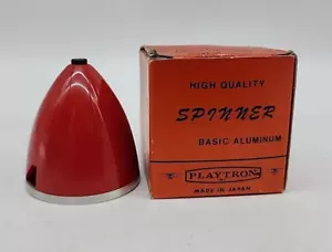Vintage Playtron Japan RC Part Pack Rosso Nylon Spinner 2" Alluminio Dia Nuovo con scatola - Foto 1 di 5