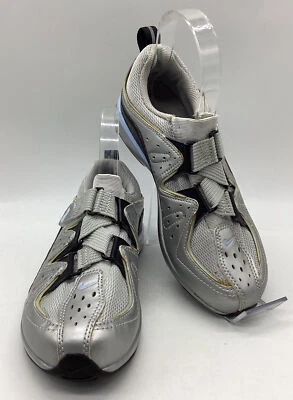 Nike Mujer Plateado/Azul Triatlón Tiempo Trail/Off Road Ciclismo Zapatos Talla 6M Foto 1 de 4
