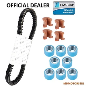 KIT TRASMISSIONE CINGHIA RULLI CURSORI PIAGGIO BEVERLY 500 2005 2006 2007 2008 - Imagen 1 de 6