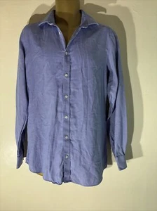 Mens John Lewis 16” Blue Long Sleeve Tailored Fit Smart Casual Work Suit Shirt - Picture 1 of 7