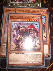 YU-GI-OH! PLAYSET (LOT DE 3) GUERRIERS ANCIENS SAUVAGE DON YING DIFO-FR024 ED1 - Picture 1 of 1