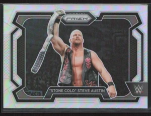 2024 Panini Prizm Stone Cold Steve Austin #14 Silver Prizm Parallel Legend E - Bild 1 von 2
