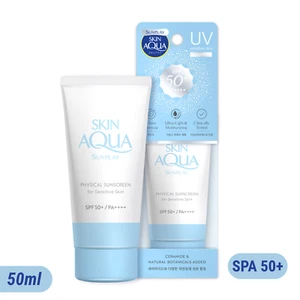 MENTHOLATUM Sunplay Skin Aqua Physical Sunscreen For Sensitive Skin SPF50 50ml - Picture 1 of 9