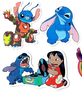 Lelo And Stitch Vinyl Stickers Set Of 16 - Picture 1 of 7