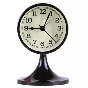 3" Round Alarm Clock Quartz Analog Silent Non Ticking Desk Clock for Bedroom - Picture 1 of 7