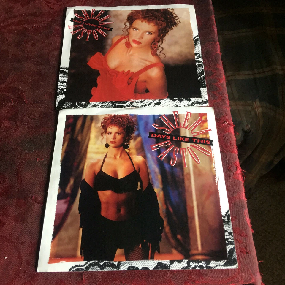 SHEENA EASTON - LOVER IN ME / DAYS LIKE THIS - 2 PC LOT - PIC COV 1STP MINT 88/9 - Image 1 of 1
