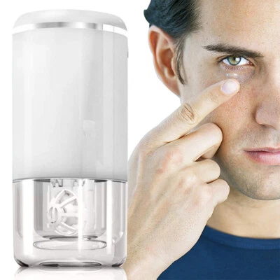 Lentes de contacto ultrasónicas recargables limpiador automático estuche de cuidado máquina de limpieza USB - Imagen 1 de 4