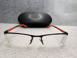 Montatura occhiali da vista Hugo Boss 0610 FQA nero opaco/rosso opaco 55-19-145, LEGGERE DESCRIZIONE - Foto 1 di 10