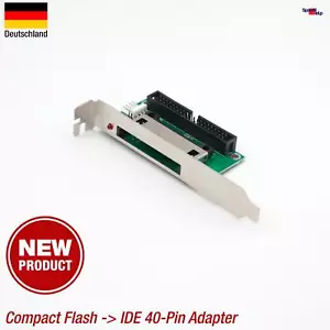 ADATTATORE PIN FLASH TO IDE COMPATTO DI ALTISSIMA QUALITÀ 40 POLI SCHEDA CF TUTTI I PC ATA - Foto 1 di 3