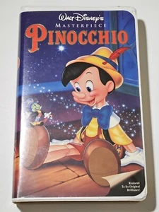 Walt Disney's Pinocchio Masterpiece Edition VHS 1993 Clamshell See Detailed Pics - Picture 1 of 6