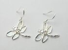 925 STERLING SILVER DRAGON FLY EARRINGS WITH ZIRCONIA