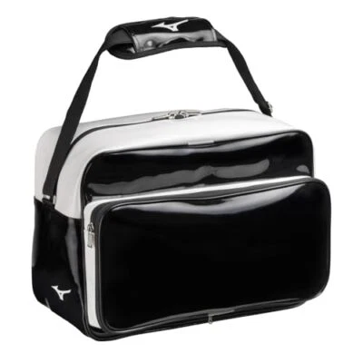 Bolso de Hombro Mizuno Béisbol Fútbol Voleibol Esmaltado 1FJDB022 Negro x Blanco Foto 1 de 2