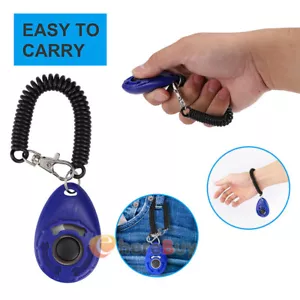 Pet Puppy Dog Clicker & Whistle, Training Obedience Agility Trainer Click Ring - Picture 1 of 7