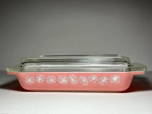 Vintage Pink Daisy Pyrex 548-B - Picture 1 of 11
