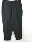 Talbots Irish Linen Womens Size 18 Black Dress Pants Side Zip, Lined Nwt $98
