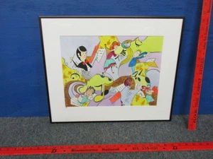 Pintura Acuarela Firmada Connie Brorson "El Compositor" 16" x 19 1/4" - Imagen 1 de 6