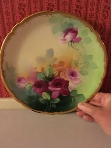 ART NOUVEAU HAND PAINTED STOUFFER STUDIO PLATE JPL FRANCE ARTIST SIGNED - Picture 1 of 5