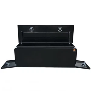1500 x 500 x 500mm Black 3 Lid Ute Toolbox Trailer Camper Truck Tool Box - Picture 1 of 2