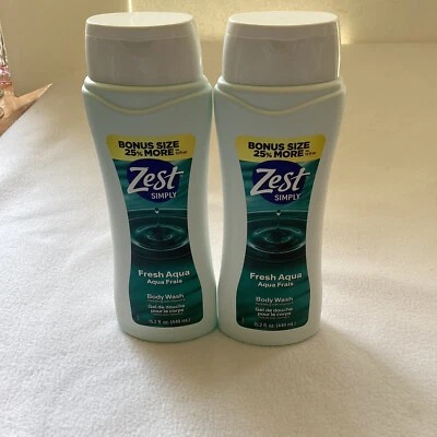 Zest Simply Fresh Aqua Frais Body Wash 15.2fl. oz. Hydrating W/Vitamin E - Image 1 of 4