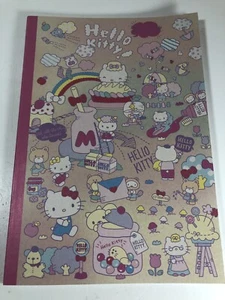 RARO Hello Kitty Dulces Notebook Nuevo Sanrio 2017 7"" x 10"" Sanrio B5 Forrado Kawaii - Imagen 1 de 3