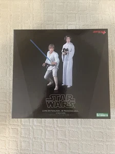 Kotobukiya Star Wars Artfx+ Luke Skywalker & Princess Leia 1/10 Scale Figure Set - Picture 1 of 5