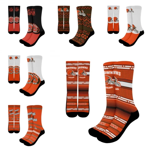 Cleveland Browns Unisex Running Sock Cushioned Athletic Crew Socks 1 Pair Gifts Cover