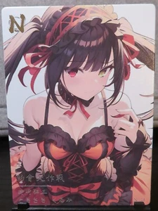 Tarjeta en vivo coleccionable Kurumi Tokisaki fecha a diosa Doujin Waifu lámina anime CCG - Imagen 1 de 4
