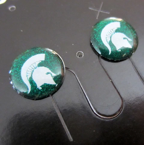 Michigan State University Spartans GLITTER CHARM POST EARRINGS ncaa fan jewelry Cover