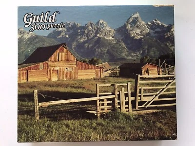 GRAND TETON FARM Jigsaw Puzzle 500pc Whitman Guild Vintage 1990s SEALED NOS - Image 1 of 4