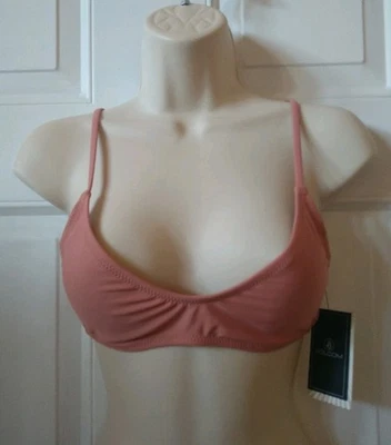 VOLCOM TOP DE BIKINI DE NATACIÓN ACOLCHADO SIMPLE SÓLIDO PARA MUJER, TALLA S Foto 1 de 3