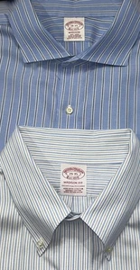 Mens Brooks Brothers Madison L/S Button Down Shirt Classic Fit 19-35 Lot Of 2 - Picture 1 of 8