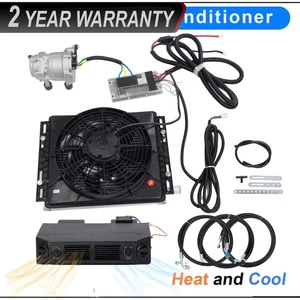 12V Cool&Heat Electric Universal Underdash Air Conditioner DC Auto Car A/C Kit - Picture 1 of 17