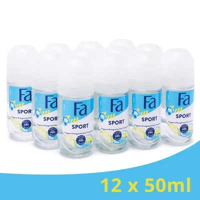 Fa Deo Roll-on Sport (12x 50 ml) – Belebender Schutz mit grünem Zitrusduft - Bild 1 von 4