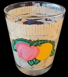 Vintage MCM Georges Briard 6er Set Becher Glas Pfirsich/Zitrone 5 in neuwertigem Zustand 1 Ex C - Bild 1 von 24