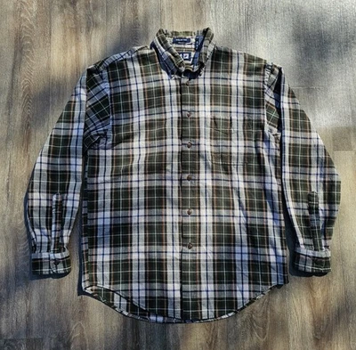 Vtg Fila Sport Mens Sz Small Button Down Shirt Plaid Long Sleeve - Image 1 of 4