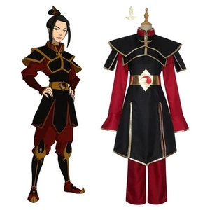 EN STOCK Nación del Fuego Princesa Azula Disfraz Uniforme Conjunto Halloween - Imagen 1 de 5