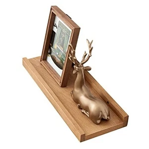 Scaffali Galleggianti Rovere Legno Parete Espositore Quadro Ledge 6X16inch Naturale - Foto 1 di 7