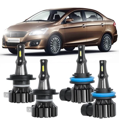 For Suzuki Ciaz 2019-2020 White LED Headlights High&Low Beam Combo Bulbs Kit - Изображение 1 из 4