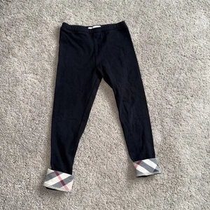 Burberry London Kids Gina Check Black Leggings Size 4yr - Picture 1 of 4