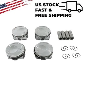 4PCS Pistons & Rings Kit 23410-2BCA0 For Hyundai i30 Kona Kia Forte/K3 G4FJ 1.6T - Imagen 1 de 7