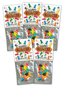 5 Pack - Halloween Weenie ADULT Dick Candy NOVELTY Penis Party Favor Willy FUNNY - Picture 1 of 4