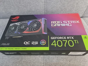 ASUS ROG Strix RTX 4070 Ti OC 12GB GDDR6X - Perfect Condition - Original Box - Afbeelding 1 van 6